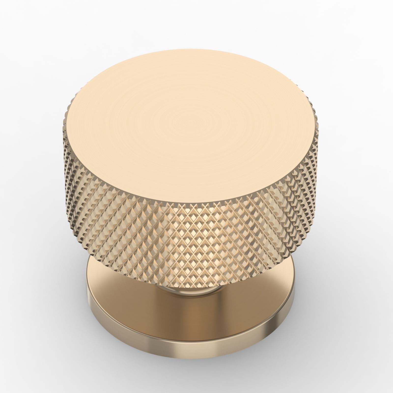 9BUILD 10 Pack Gold Cabinet Knobs Single Hole Knurled Handles Drawer & Cupboard Knobs UK0045