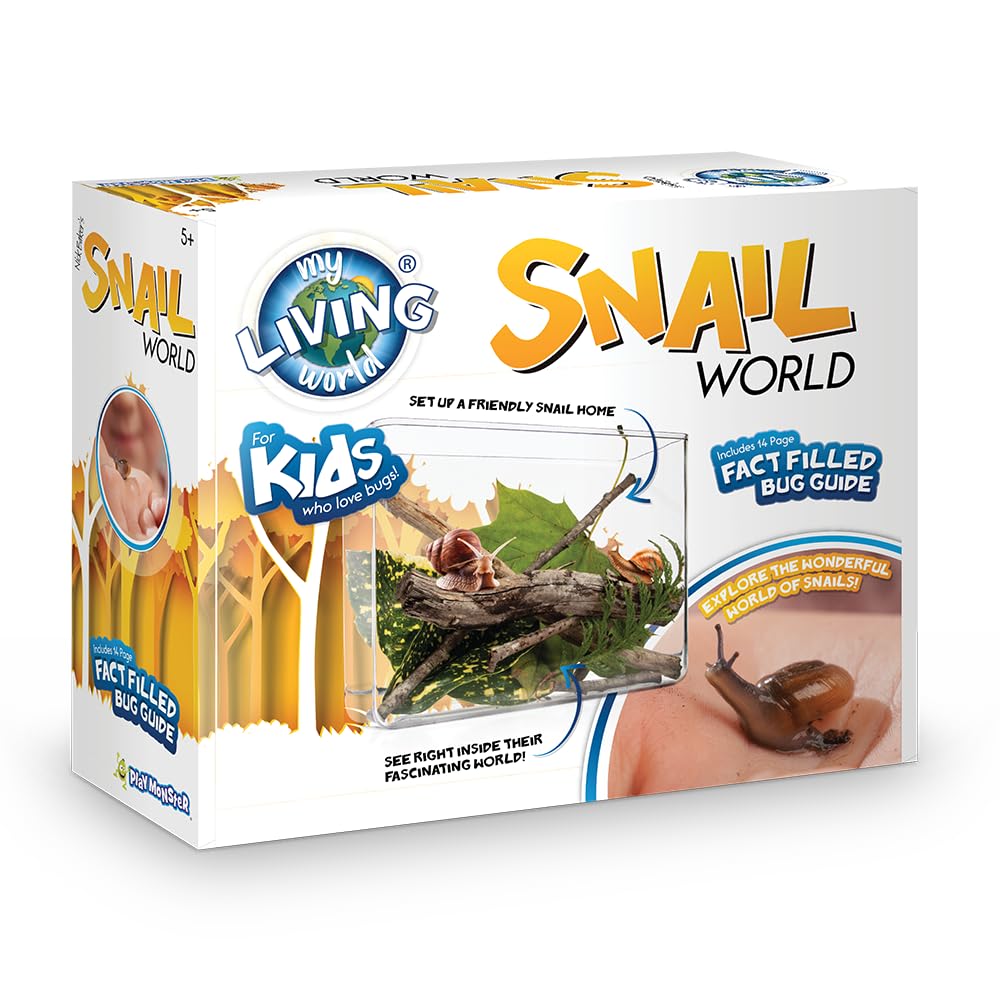 My Living World - Snail Word | Discover The Amazing World Of Snails | Includes Easy To Use, Quality Equipment | With 14 Page Fact Filled Bug Guide | For Ages 5+