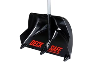 STAY+SAFE TOOLS Deck Saver™ Crack Jumper Snow Shovel – Heavy Duty 24" Snow Removal Tool for Driveways, Sidewalks & Decks – Ideal for Trex® and TimberTech®-Style Composite Surfaces