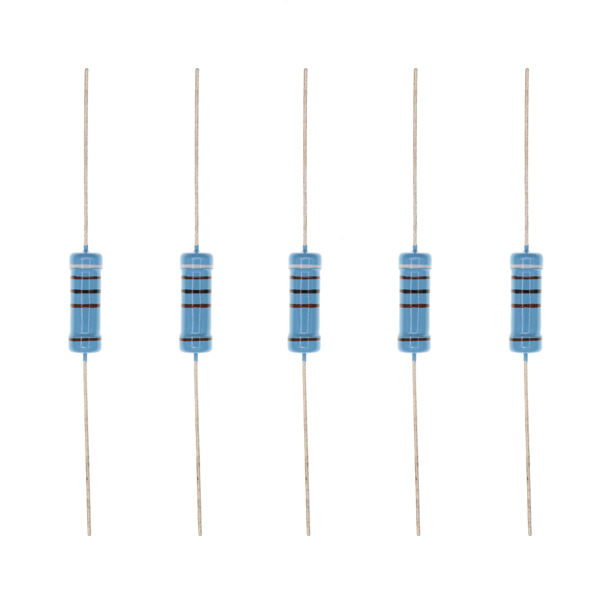 HUABAN 20PCS 3W 3 Watts 9K1 Ohm 1% Metal Film Resistor