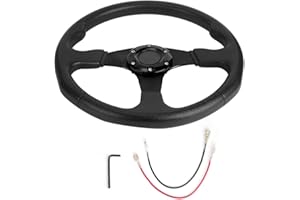 Racing Car Sport Steering Wheel,Acouto 350mm/14in Racing Steering Wheel Universal Car Sport Steering Wheel 6 Bolts Universal 
