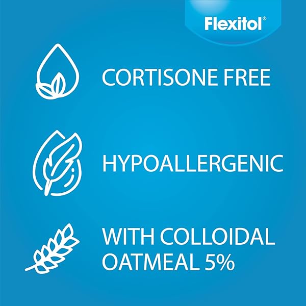 FLEXITOL FACE AND EYELID ECZEMA CREAM FOR SENSITIVE SKIN, 5% COLLOIDAL OATMEAL, SOOTHING EYE TREATMENT FOR ECZEMA AND DERMATITIS, HYDRATING NON-GREASY OINTMENT FOR DRY, ITCHY SKIN, 1.4 OZ
