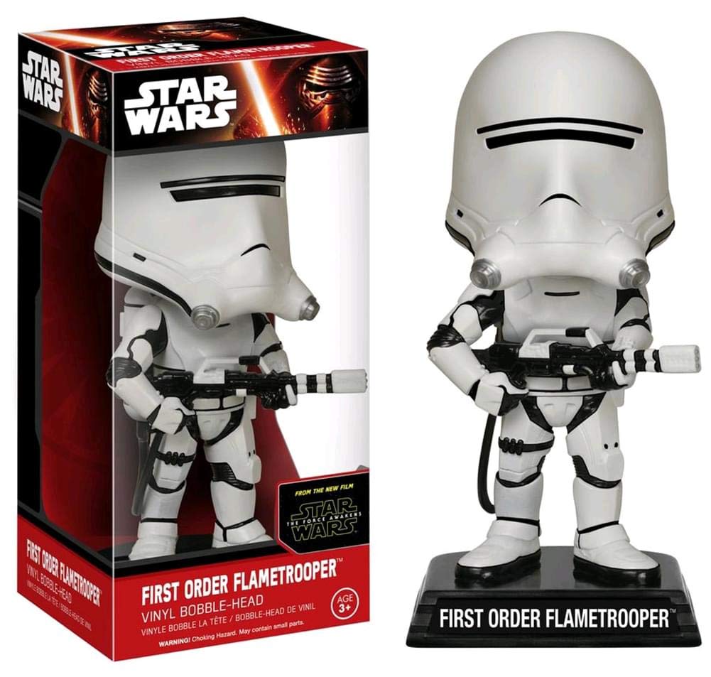 Star Wars 6243 Wacky Wobbler E7 TFA First Order Flametrooper Figure