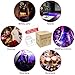 Alviller Party Lights, Led Disco Ball Lights DJ Light Mirror Ball Sound Activated Strobe Light 9 Modes Stage Par Karaoke Lights Lamp (Multicolor2)