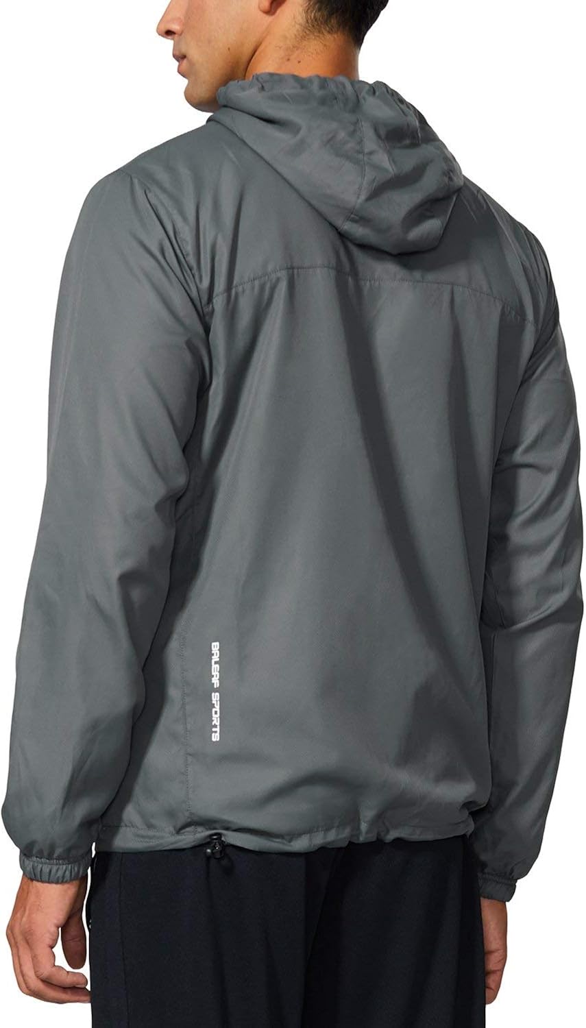 BALEAF Men's Sports Windbreaker Running Track Workout Jackets Lightweight Water Resistant Jackets Zip Pockets: Clothing
