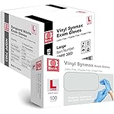 Jointown Basic Medical Synmax Vinyl Exam Gloves - Latex-Free & Powder-Free - Large, BMPF-3003(Case of 1,000)