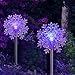 Christmas Decoration Snowflakes Color Changing Solar Powered Holiday Garden Stake Lights Outdoor Decoration Lawn Patio Deck Yard Decor