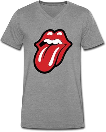 V Neck T Shirt Printing Rolling Stones Tee Shirts Custom Fit: Amazon.ca: Books