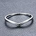 JunXin Chic 925 Sterling Silver Chevron Thumb Ring Specifically for the Girls all, Let her Show Unlimited Scenery (Silver Size-8)