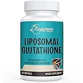 Zeylamum 2400 MG Liposomal Glutathione Softgels, Max Absorption, Active Form L-Glutathione Reduced (GSH), with Hyaluronic Acid, Resveratrol, Master Antioxidants for Brain, Immune System, 60 Softgels