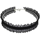 Amazleer Gothic Victorian Velvet Choker Necklace for Women Elegant Vintage Lace Collar Choker, Gothic Jewelry, Halloween Christmas Party Accessories, Bride Steampunk Wedding Choker