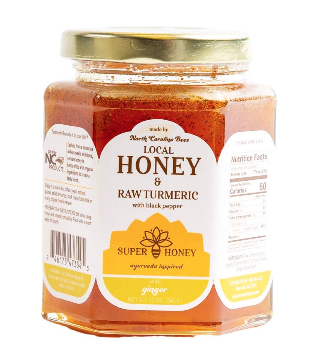 North Carolina Turmeric Ginger Honey with Black Pepper