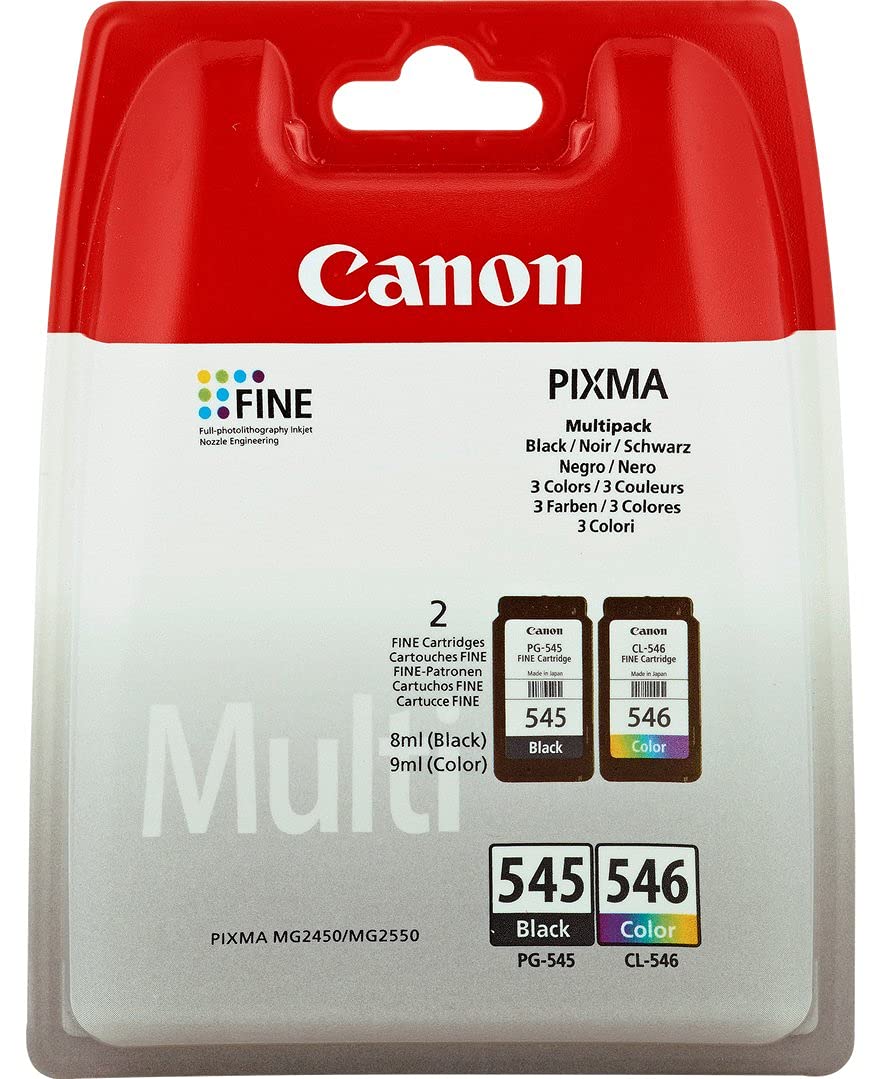 Canon PG-545 & CL-546 Ink Cartridge Combo Pack