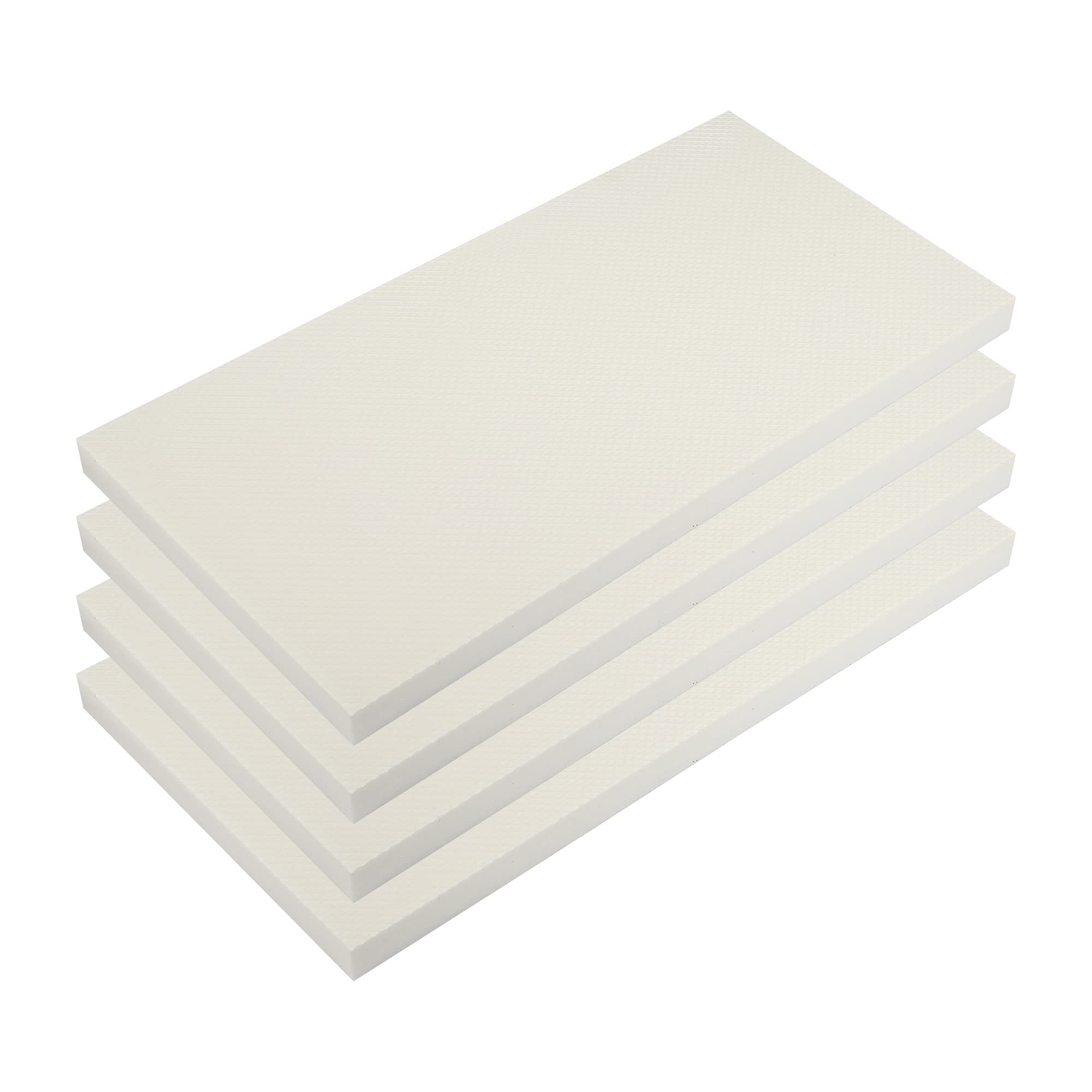 X AUTOHAUX 400x200x20mm 4pcs Car Garage Wall Guard Door Protector EVA White