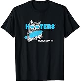 Hooters Honolulu Hawaii Surfing Hootie the Owl Restaurant T-Shirt