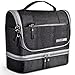 VAGREEZ Toiletry Bag, Upgraded Hanging Travel Toiletry Organizer Kit with Heavy-duty Zippers Waterproof Comestic Bag Dop Kit for Men or Women (Dark-Black)