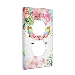 Unicorn Pink Single Outlet Wall Plate Cover