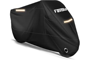 Favoto Motorcycle Cover Waterproof Outdoor Storage Bag Premium Quality All Weather Motorbike Protection Waterproof Sun Outdoo