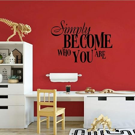 Wandaufkleber 59Cm * 40.5Cm Werden Sie Einfach, Wem Sie Wohnzimmer