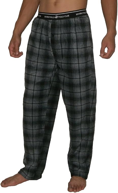 mens thick fleece pajama pants