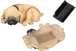 uxcell Hide A Key Outside, Faux Dog Hide A Spare Key Outdoor Waterproof Key Hider Decoration Safe Storage Lock Box Hidden Hol