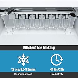 COSTWAY Ice Maker Countertop with Self-Clean