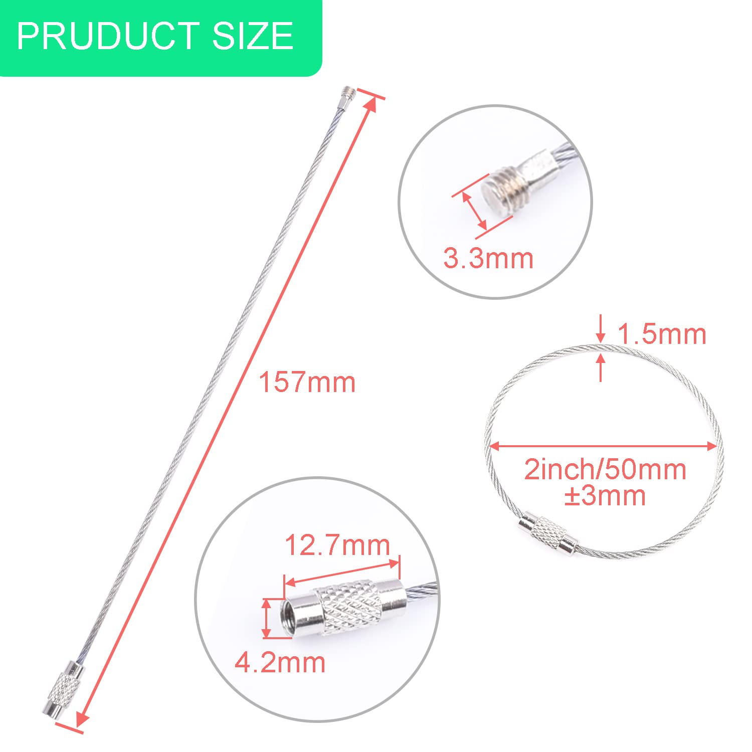 12 Pack Metal Luggage Tag Loops Holder Women 6