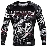 Venum Samurai Skull Long Sleeve MMA Rashguard - Black