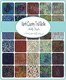 Moda NORTH COUNTRY TRAIL BATIKS Precut 5-inch Charm Pack Cotton Fabric Quilting Squares Assortment 4619PP