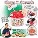 Crank Chop Food Chopper and Processor Original - Chop Dice Puree Vegetables Onions Tomatoes Garlic Meats and Nuts in Just Seconds for Delicious Meals - Perfect for Homemade Salsa