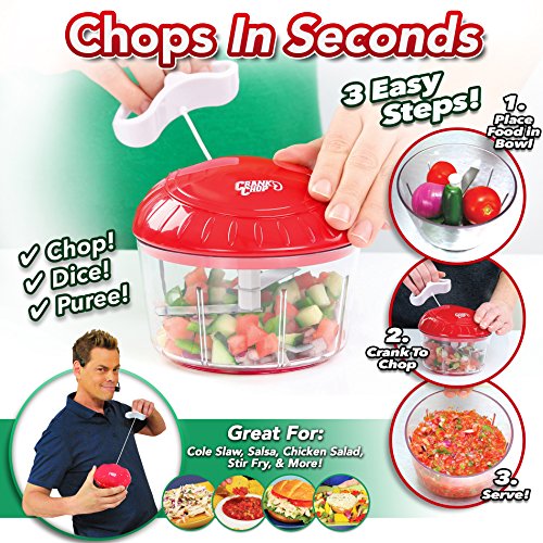 Crank Chop Food Chopper and Processor Original Chop Dice Puree