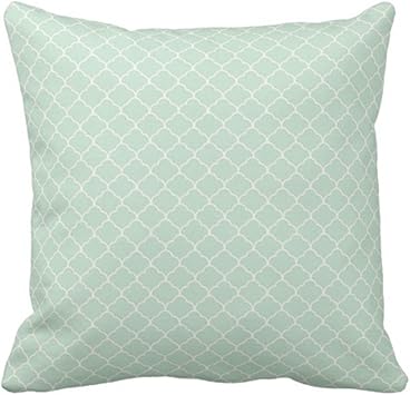 Amazon Com Varyhome Throw Pillow Cover Cute Cool Seafoam Green