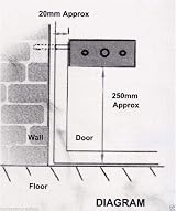 Asec AS1997 Garage Door Lock Black - Fits up to 38 mm Door Thickness view 2