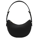 Small Crescent Smooth PU Leather Armpit Shoulder