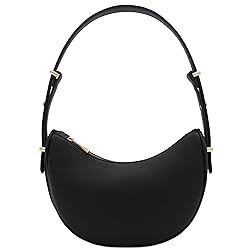Small Crescent Smooth PU Leather Armpit Shoulder