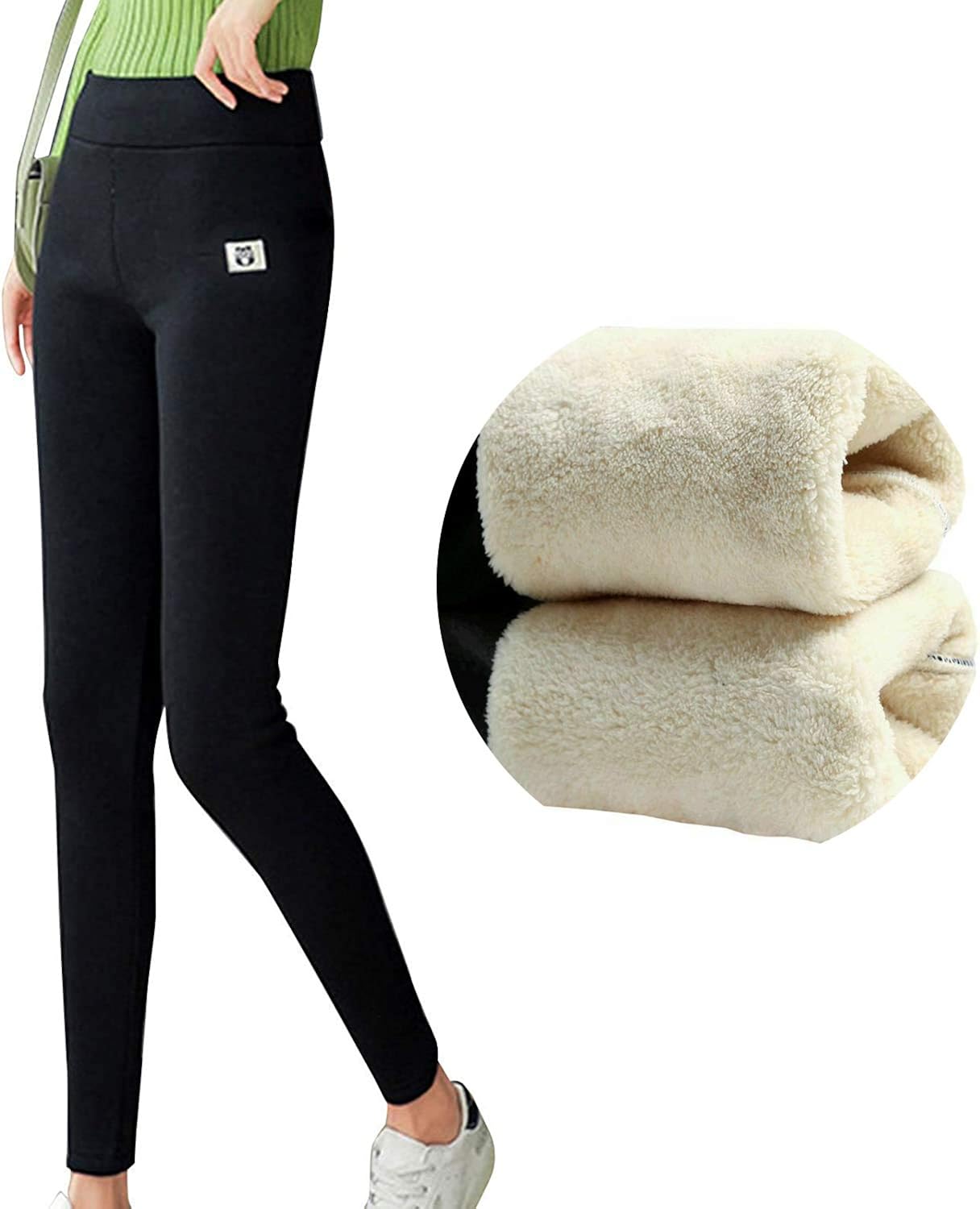 Super Leggings Plus Velvet Padded Trousers high Waist Winter warm丨top