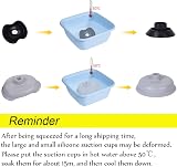 XREXS Toilet Plunger with 2 Suction Cups Large 15cm Small 6.3cm view 7
