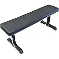 HulkFit Heavy-Duty Flat Bench Workout Bench Weight Bench and Adjustable Utility Flat Incline Decline Exercise Weight Benches for Home Gym Bench Press - Multicolor