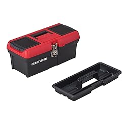 CRAFTSMAN Tool Box, Lockable, 16 in., Red/Black