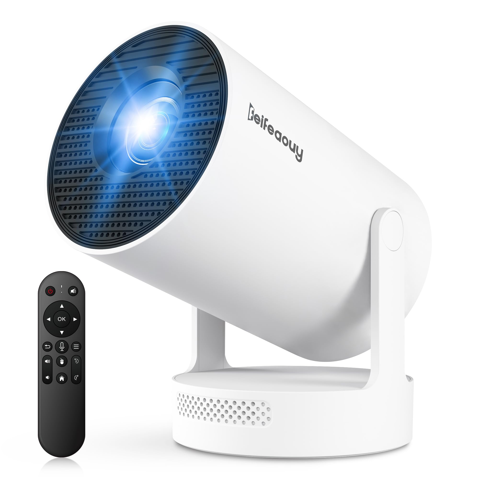 Mini Projector 4K with WiFi Bluetooth 5.4 - Smart