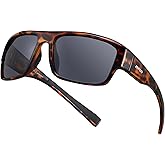 Jefoo Polarized Sunglasses for Men Women, Fishing Cycling Running Driving Golf Sports Floating Square Glasses UV Protection