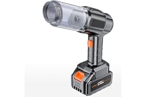 MBNGF Car Vacuum Portable Cordless,35000PA High Power Suction & Blower, Cordless Handheld Vacuum Cleaner for Car, Home, Office, Pet（Lacquer Black）