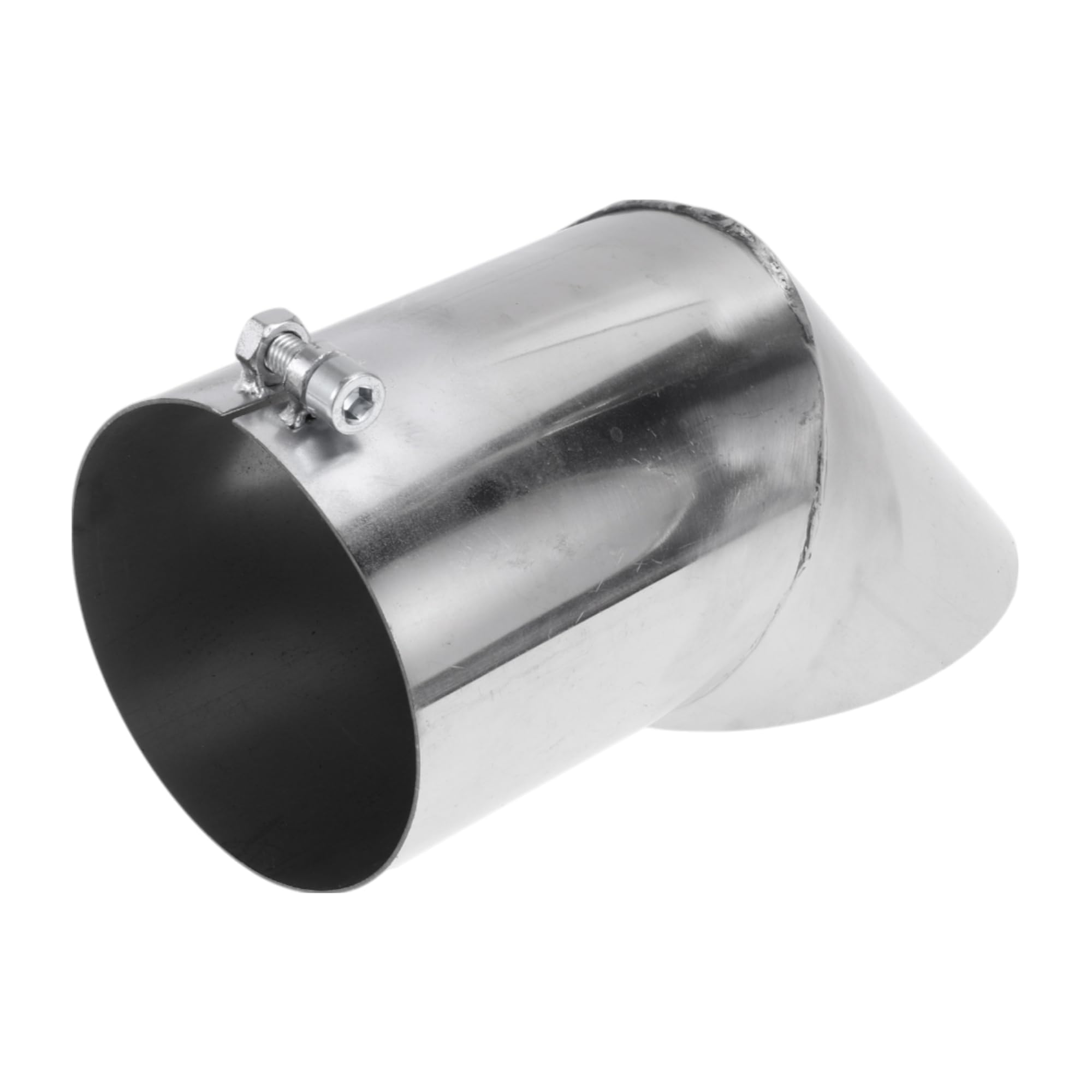 Photo 1 of Motoforti 4" ID Inlet Turn Down Exhaust Tip T304 Stainless Steel Surface Polishing Mandrel Bend Elbow Tube 9.1" Overall Length Suitalbe for 4" OD Tailpipes