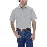 Ely & Walker Men's Short Sleeve Solid Western Shirt