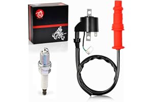 MOTO1988 Ignition Coil and Spark Plug Compatible with Polaris Sportsman 500 1996-2002 Magnum 425 500 Xpedition 425 OEM 3085228 3085227