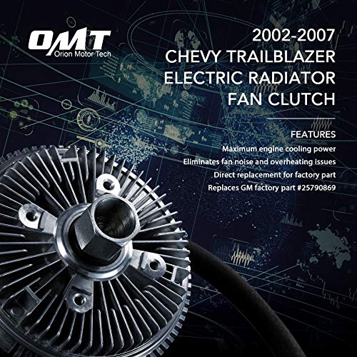 Radiator Engine Cooling Fan Clutch with Harness Fits 20022009 Chevy