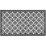 Entryways Circle Chains Recycled Rubber Doormat