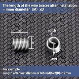 LEONTOOOL 140pc 304 Stainless Steel Wire Thread Inserts Repair Kit Assortment view 5