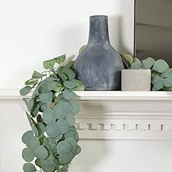 CQURE 8Pcs Eucalyptus Garland,Artificial Eucalyptus
