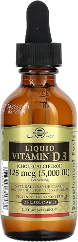 Solgar Liquid Vitamin D3 62.5 µg 1250 IU Orange 59 ml Dropper view 1